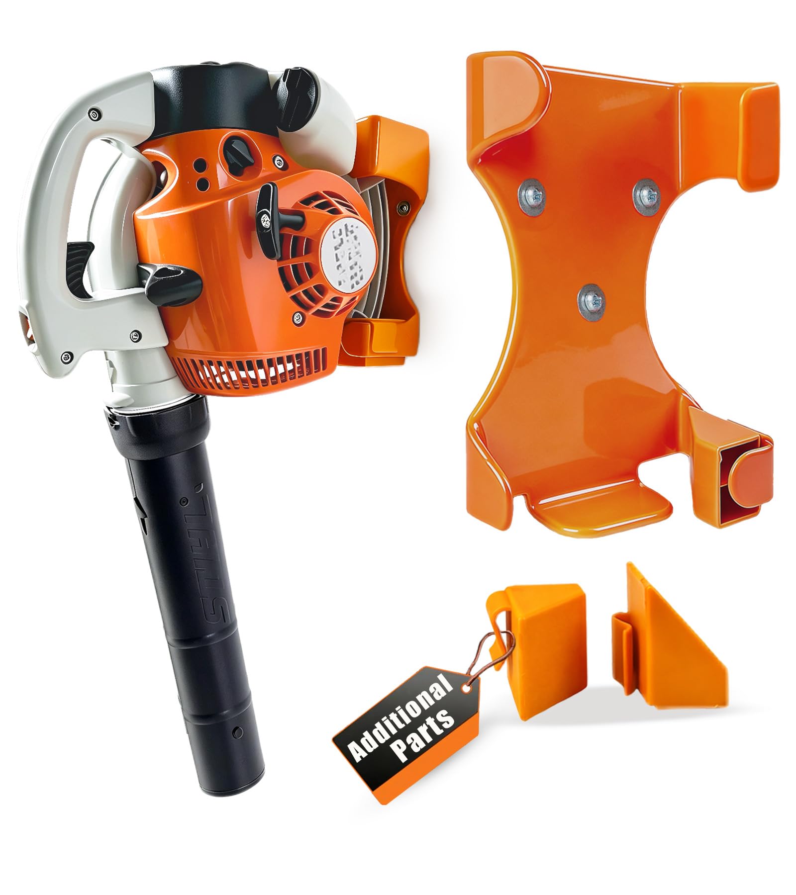 Wandhalterung für handgeführte Laubbläser, 1 Stück, verbesserte Version, Bläserhalter für die Garagenwand, passend für Stihl BG-50, BG-56, BG-66, BG-86, SH-56, SH-86