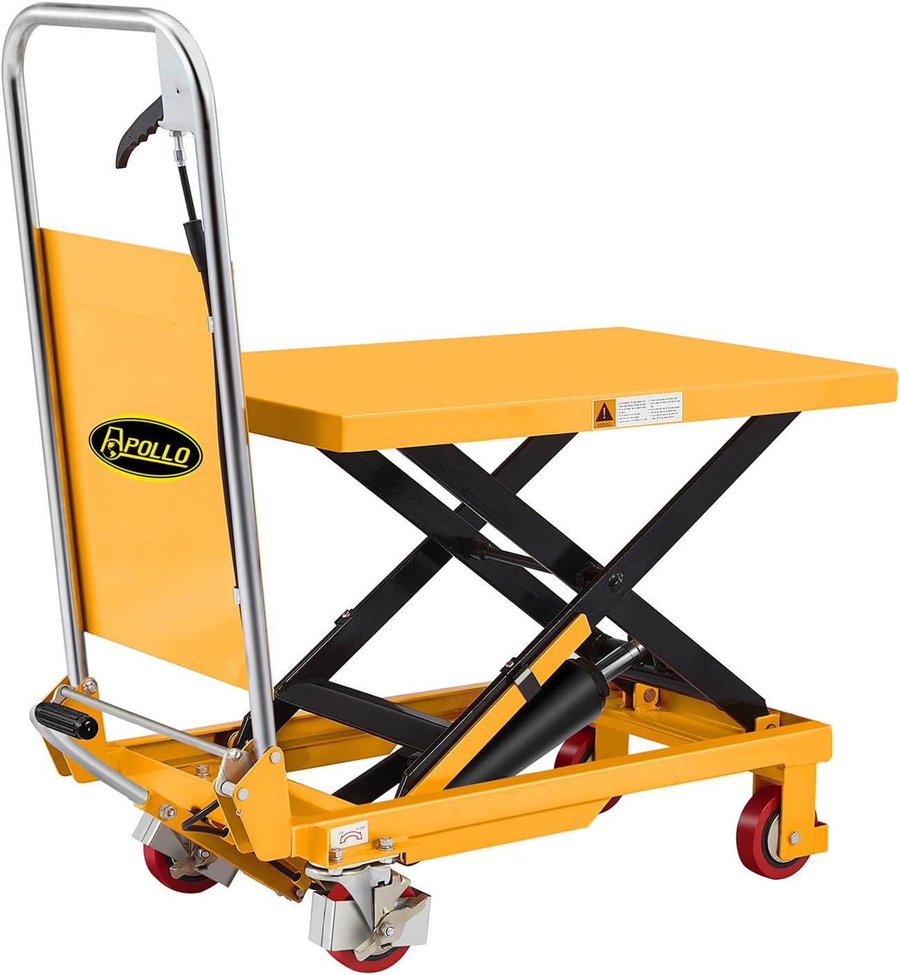 APOLLO Hydraulic Lift Table, Single Scissor Lift Cart