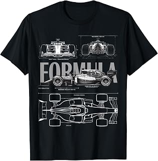 Racing 2026 Car Silhouette Blueprint Racing Car 2026 Size T-Shirt