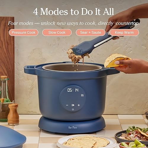 Miniatura 9 de Our Place Dream Cooker  Multicooker de 6 cuartos  4 modos versátiles  Cocina a presión, cocción lenta, sear y saltear, mantener el calor  Liberación