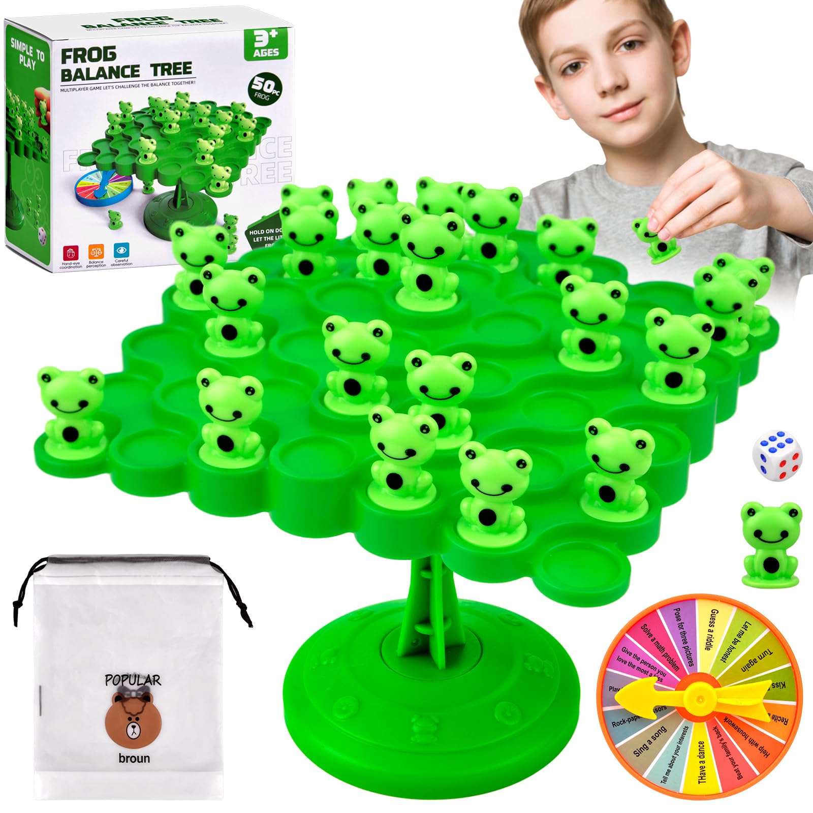 8 Pierres D'équilibre En Forme De Grenouille - Pour Enfants 3-8 Ans, Antidérapantes, 120 Kg Charge - Jeu Sensoriel Intérieur/extérieur - 3