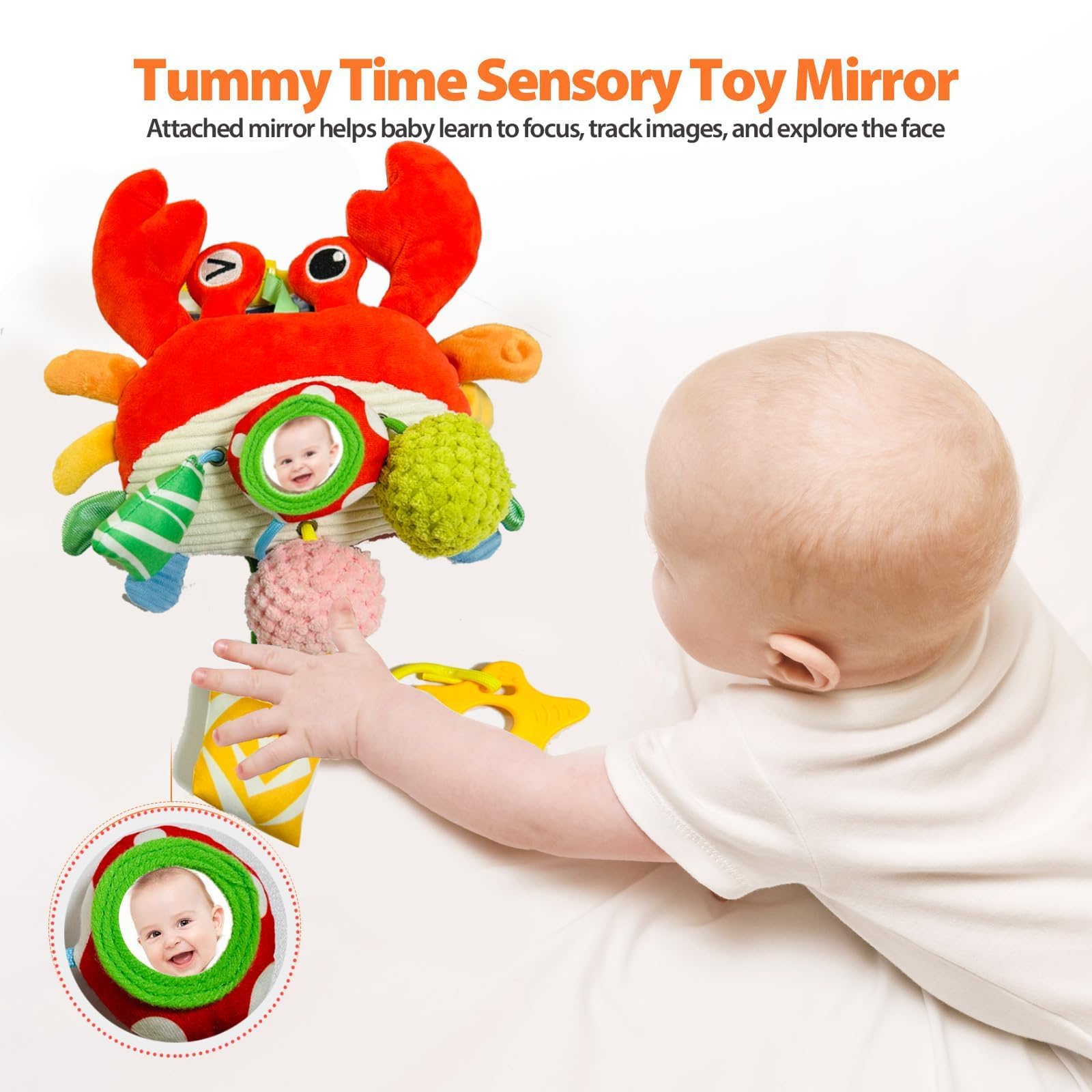 Goorder Juguetes para Cochecitos 3 6 9 12 Meses, Juguetes de para Sillita del Coche La Cuna Bebés y Niños 0-12 Meses, Juguetes Sensoriales para Bebés 6 Meses, Regalo Bebe Recien Nacido Niños y Niñas - 4