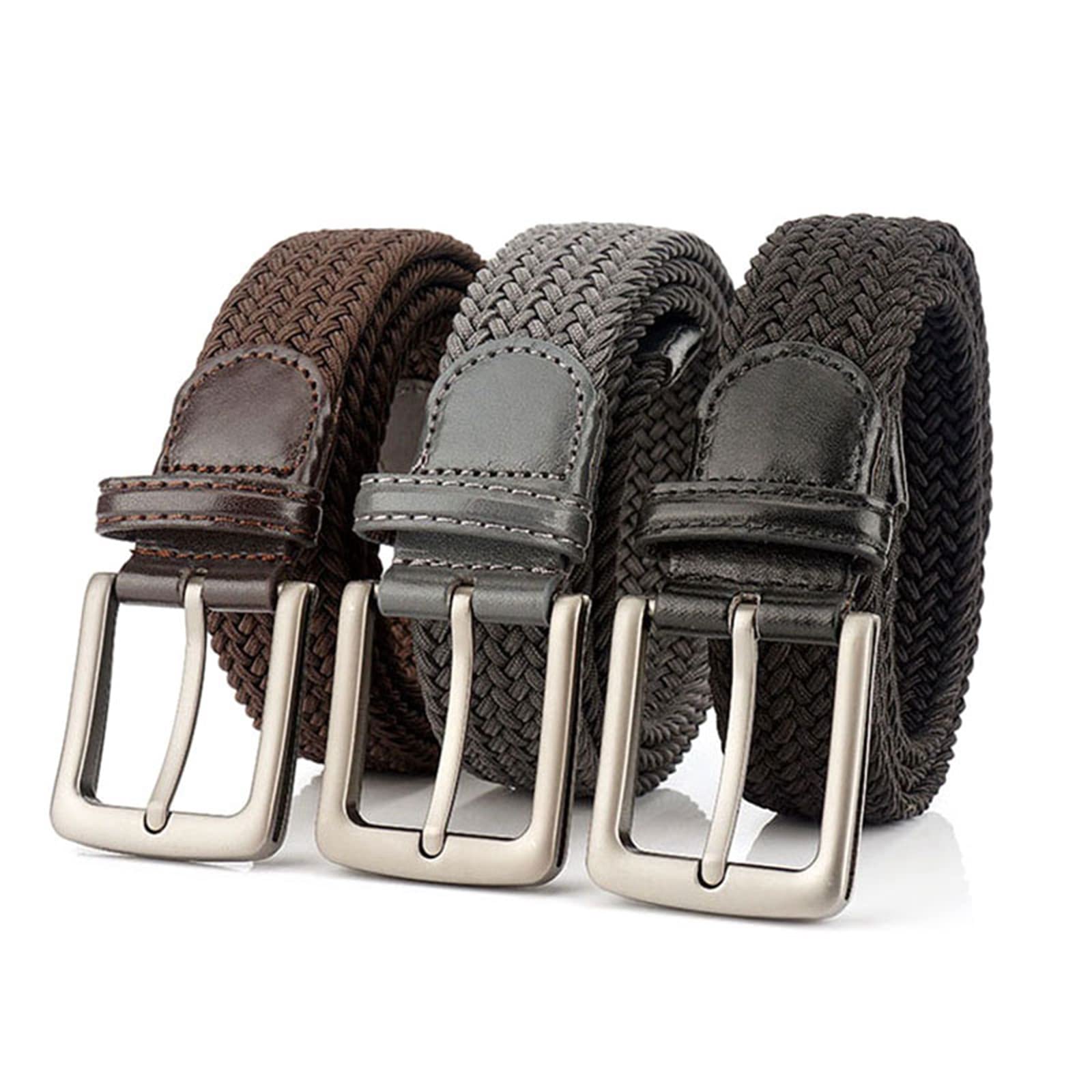 Elastischer Stretch-Gürtel for Herren, Taillengürtel aus Segeltuch mit Schnellverschluss-Schnalle,