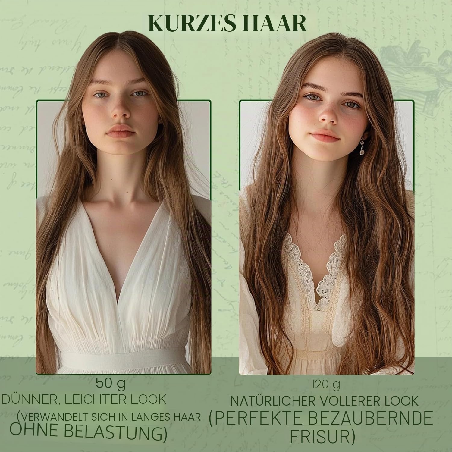 RUNATURE Clip in Extensions Echthaar Blond Highlight 25cm 7pcs 80g #18P60