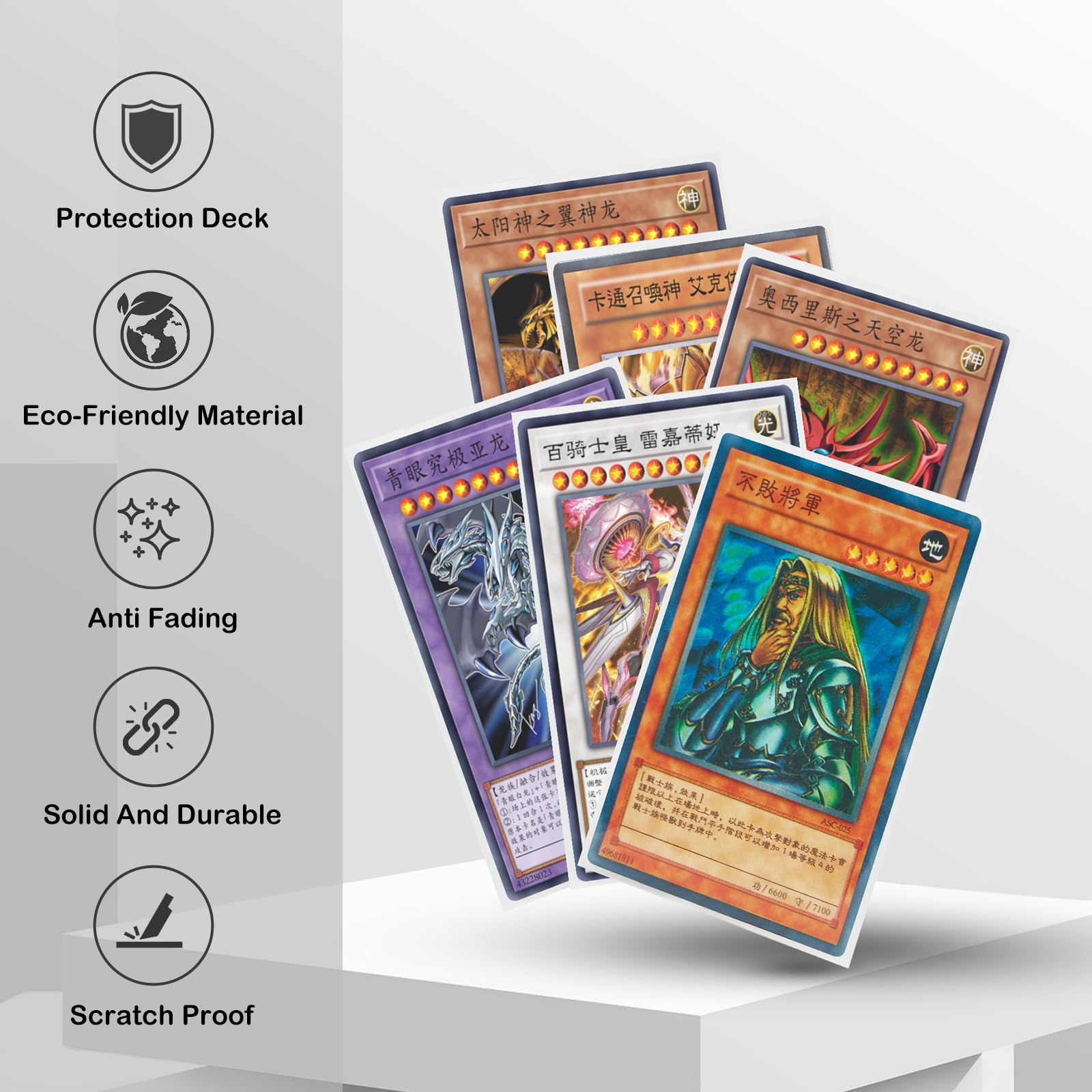 Amazon.com: 200 Counts Yugi-oh Card Sleeve, FOTEEMO Japanese Small Card  Sleeves Card Sleeves for Trading Cards Card Protector Sleeves Back Textured  Perfect Shuffling Sleeve (Clear/62 * 89mm) : Toys & Games