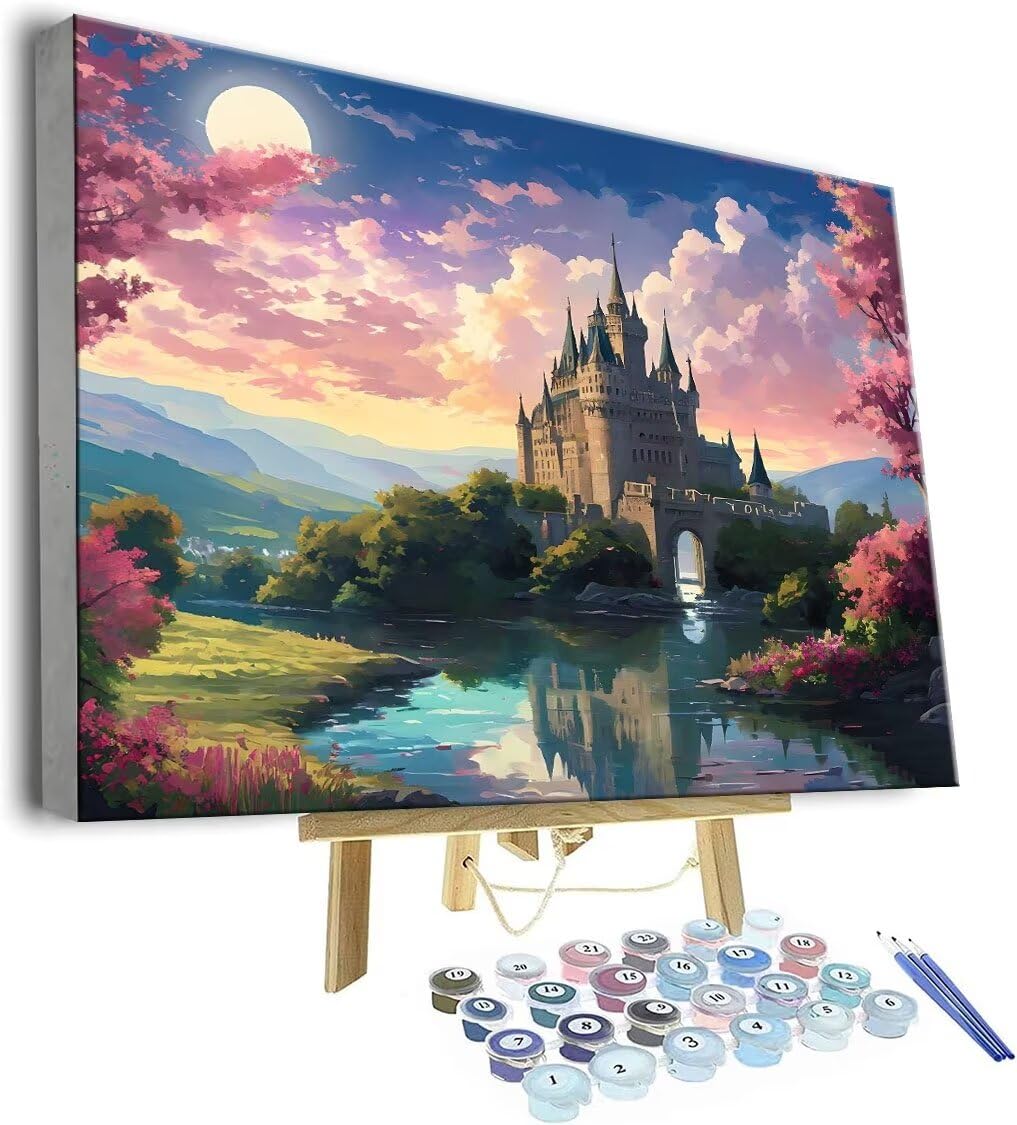 Kits De Pintura Por Números Para Adultos, Un Velero De Papel, Mar Azul, Kits De Pintura Por Números En Lienzo, Pinturas Al óleo De Bricolaje Para Niños Principiantes, Artes Y Manualidades