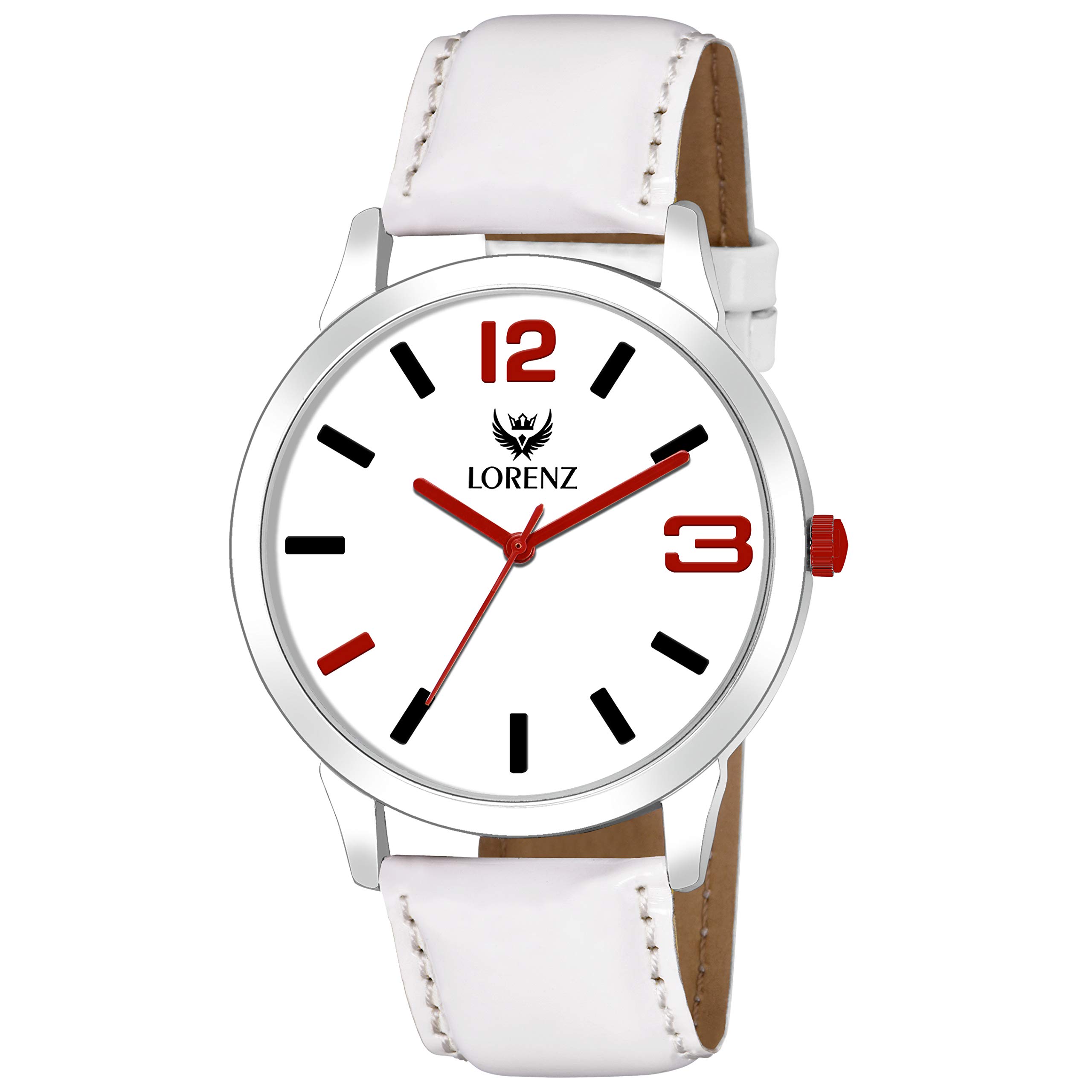 LORENZ Casual White Dial & Strap Analog Watch for Men | Watch for Boys- MK-3045K (B08537QKT7) Amazon Price History, Amazon Price Tracker