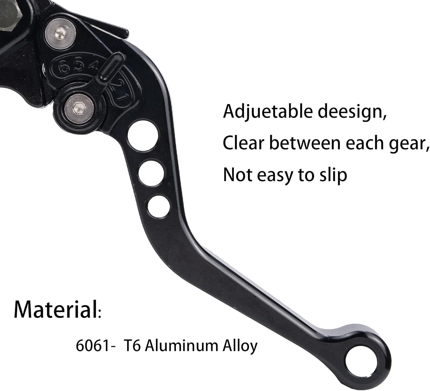 Universal Motorcycle Brake Lever 7/8" 22mm Hydraulic Brake ＆ Clutch Master Cylinder Reservoir Lever Left ＆ Right Modification Brake Clutch Lever for Harley Honda Kawasaki Suzuki Yamaha(Black)