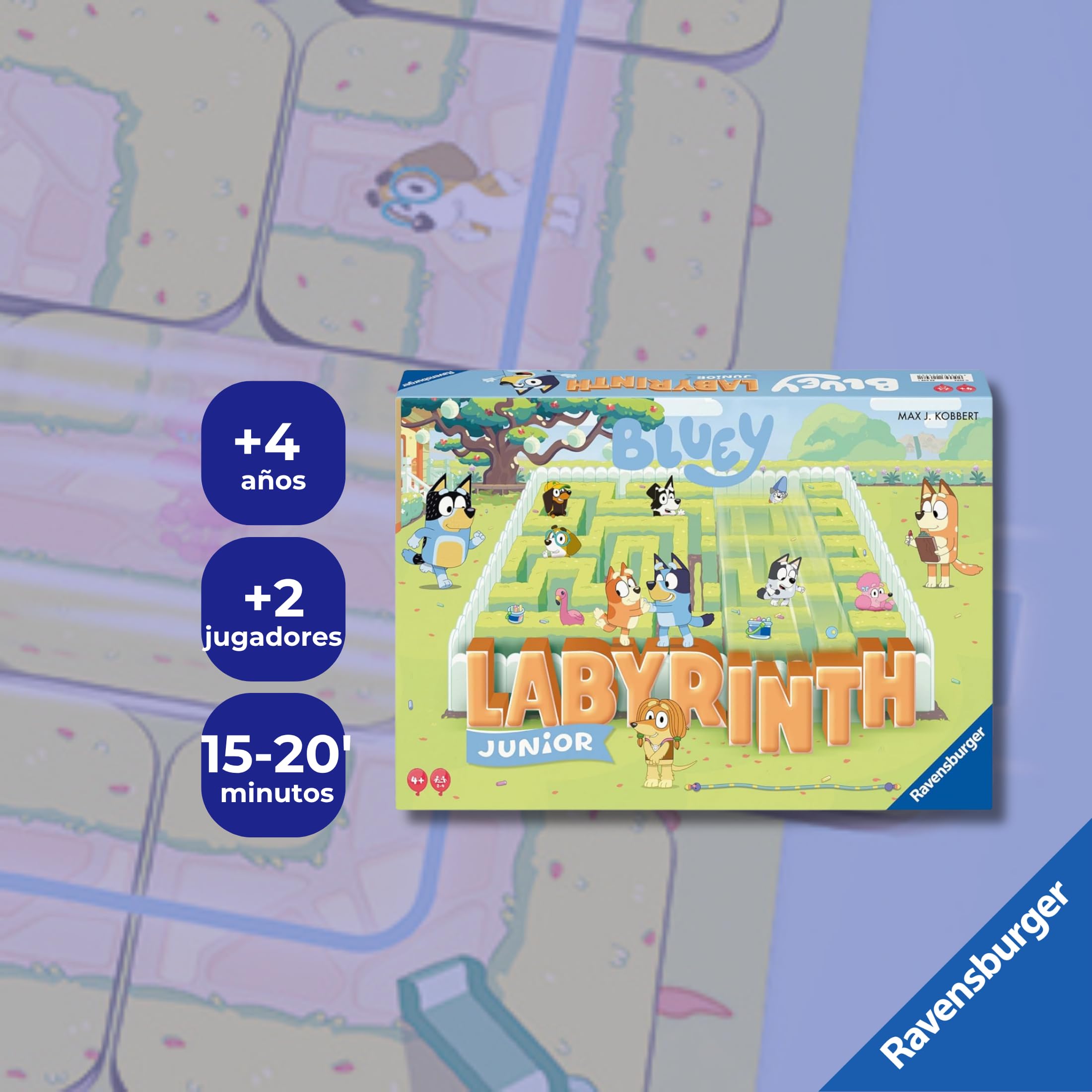Ravensburger - Juego De Mesa 4 Años Labyrinth Junior Bluey | 2-4 Jugadores | Regalos Originales | Juegos De Mesa Niños 4 Años | para Toda La Familia