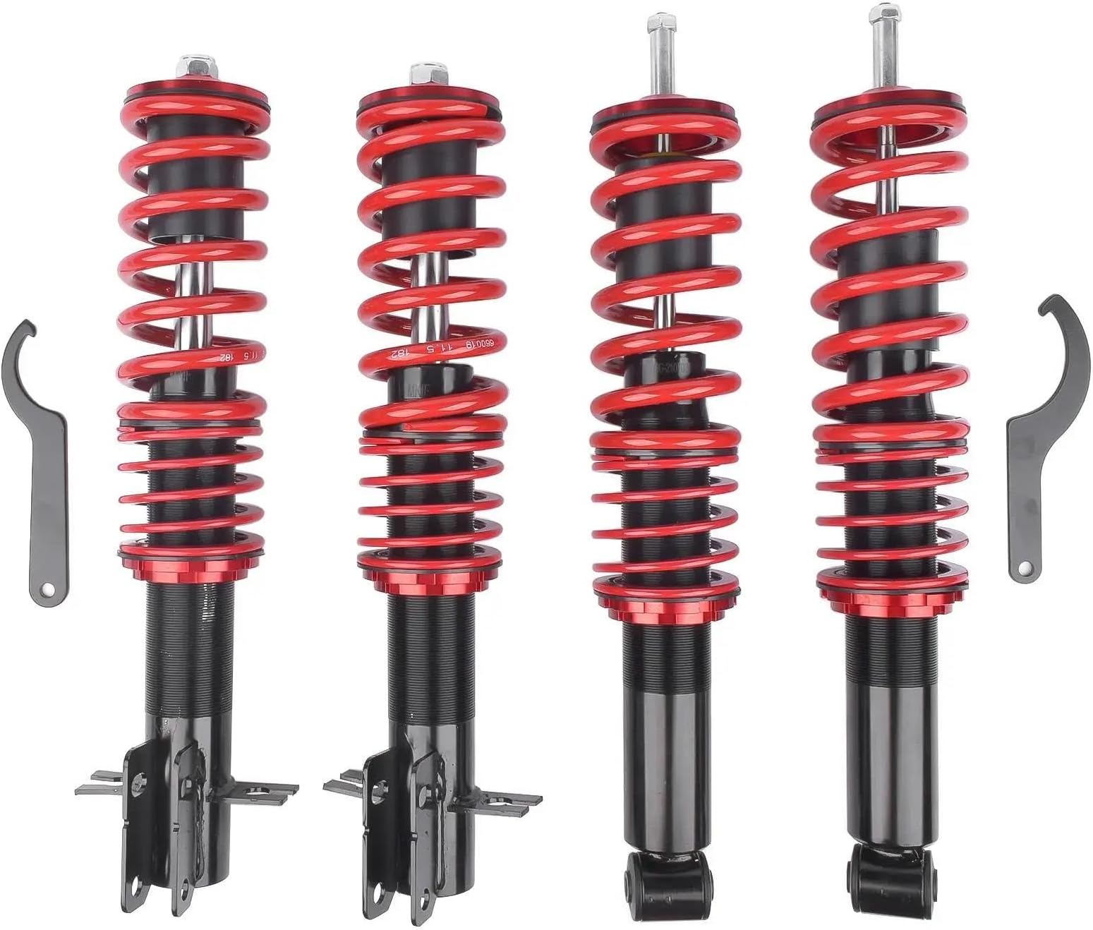 Car Shock Absorbers 4* Adj Coilover Suspension Kit For VW For Scirocco For Rabbit For Jetta For Golf MK1 For MK2 FWD 1975-1984 Suspension Shock