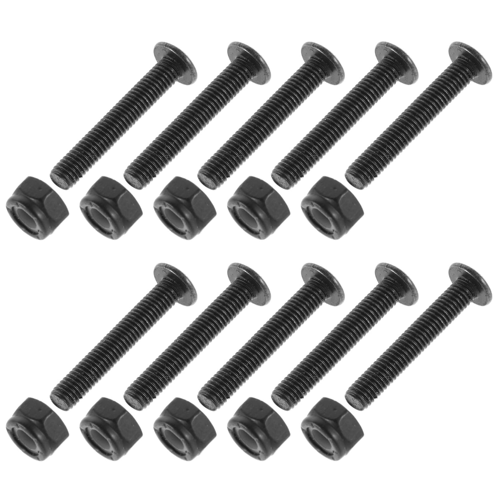 Toddmomy 10pcs Surfboard Screws Set and Nuts for Secure Connection Portable and Durable for Skateboard Maintenance and Emergency Repairs