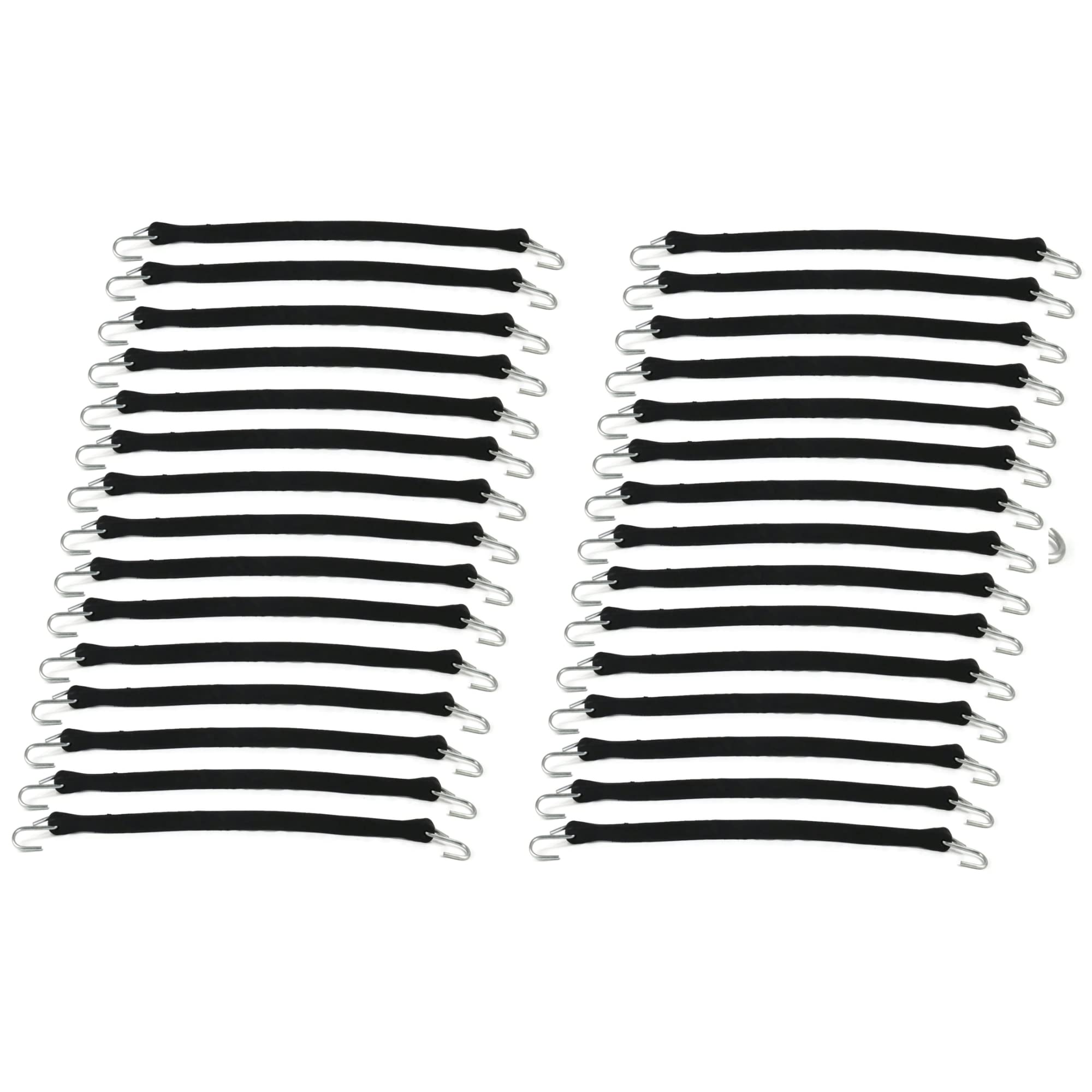 The ROP Shop Lot de 30 sangles de bâche en caoutchouc noir de 53,3 cm pour élastique EPDM de 53,3 cm