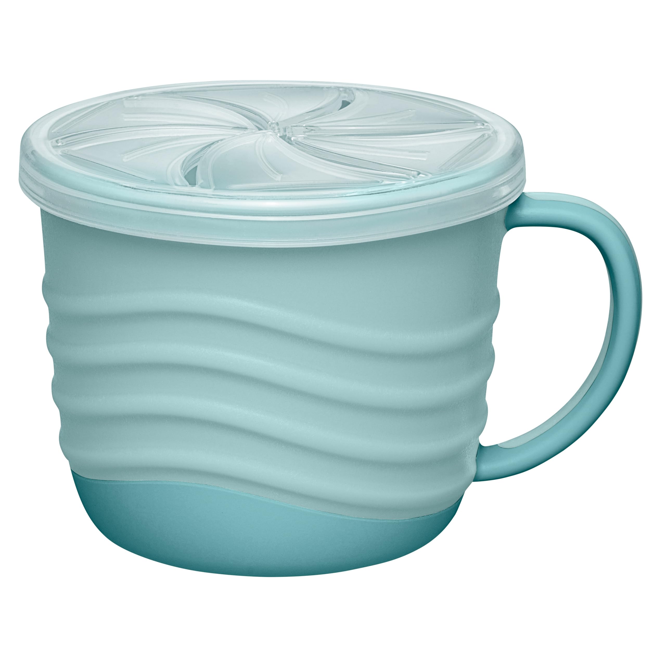 nip Snack Box for Babies and Toddlers, Snack Cup Handle and Lid, Crumble-Free Grab Box, Ideal for Home or Travel, BPA-Free, Melamine Free, Sustainable, Blue