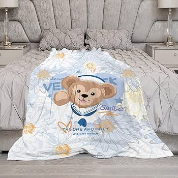 Amazon｜タオルケット 毛布 ダッフィー シングル ブランケット 春 夏