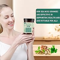 Vista 7 de Sea Moss Gummies 16-in-1, with Bladderwrack & Burdock Root - Organic Irish Sea Moss Supplement for Immune Support, Digestion, Energy - Vegan