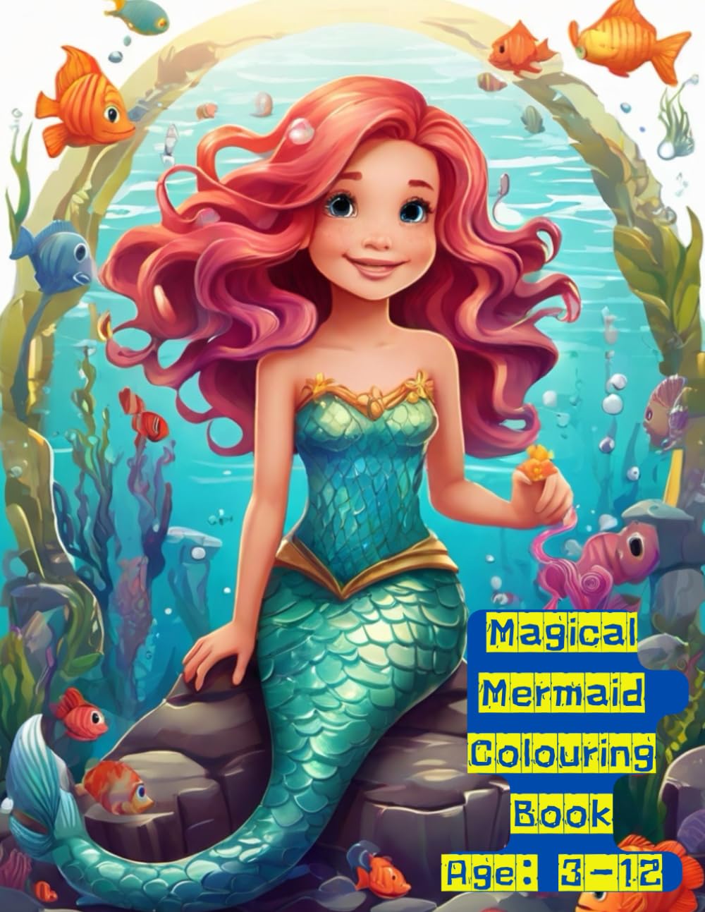 Magical Mermaid Adventures: 80 Pages of Enchanting Coloring Fun for Kids: Discover Underwater Wonders with this Delightful Mermaid Coloring Book - ... Children Who Love Ocean Creatures and Fantasy