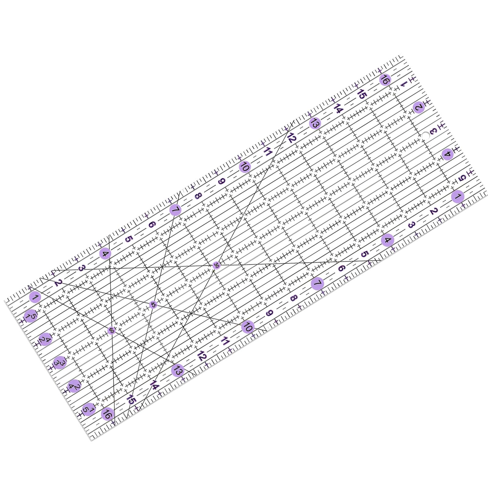 Woedpez Sewing Enthusiasts Clear Stainless Steel Florals Ruler Accurate Fabric Measuring Craft Projects Accessory Sewing Template
