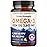 Triple Strength Omega 3 Fish Oil 3600 mg | EPA & DHA | Over 2100mg Omega-3 Fatty Acids | 1300mg EPA + 860mg DHA | Best Essential Fatty Acids | Premium Wild Caught & Burpless Fish Oil | 180 Ct