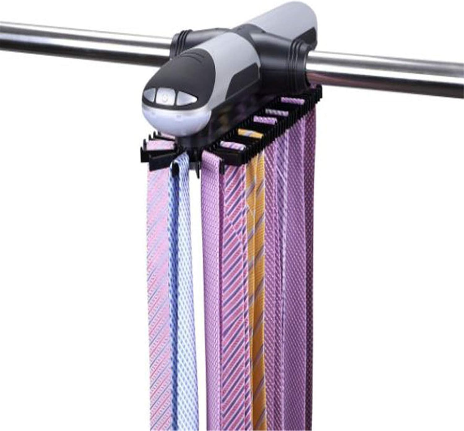 N / C Electric tie Rack, BatteryPowered, can Store LED