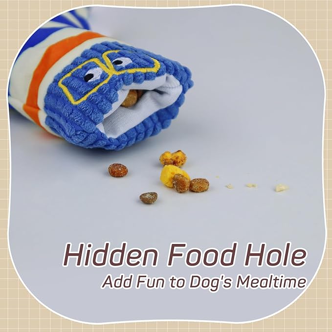 Juguete Mordedor para Perros Andiker con Chirriador, Forma de Calcetín miniatura 4