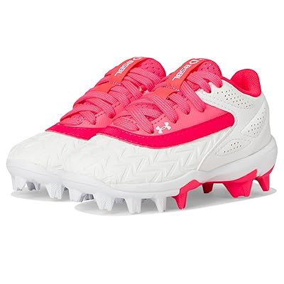 Under Armour Kids Leadoff Low RM Jr. 3.0 (Toddler/Little Kid/Big Kid) Boys Shoes Cerise/White/Cerise