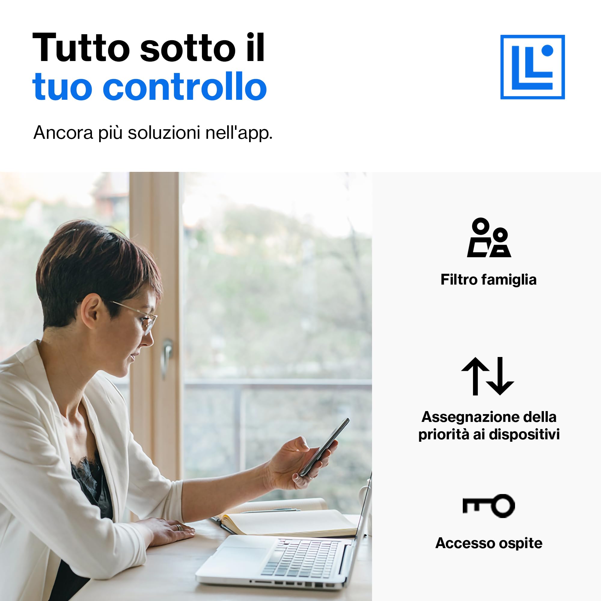 Linksys Velop MX4200 Sistema WiFi 6 mesh Tri-Band (AX4200), router WLAN con 260 m² di copertura e velocità 3,5 volte più rapide per più di 40 dispositivi - Confezione da 1, bianco