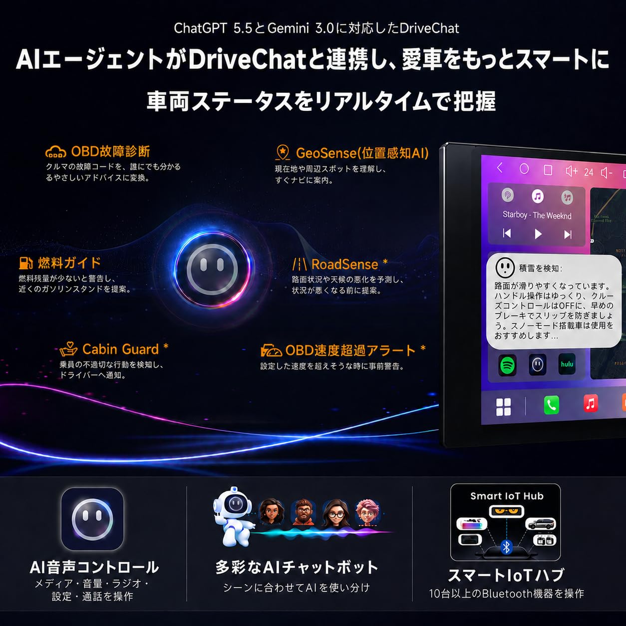 ATOTOZONE ディスプレイオーディオ 7インチ Androidカーナビ 2DIN