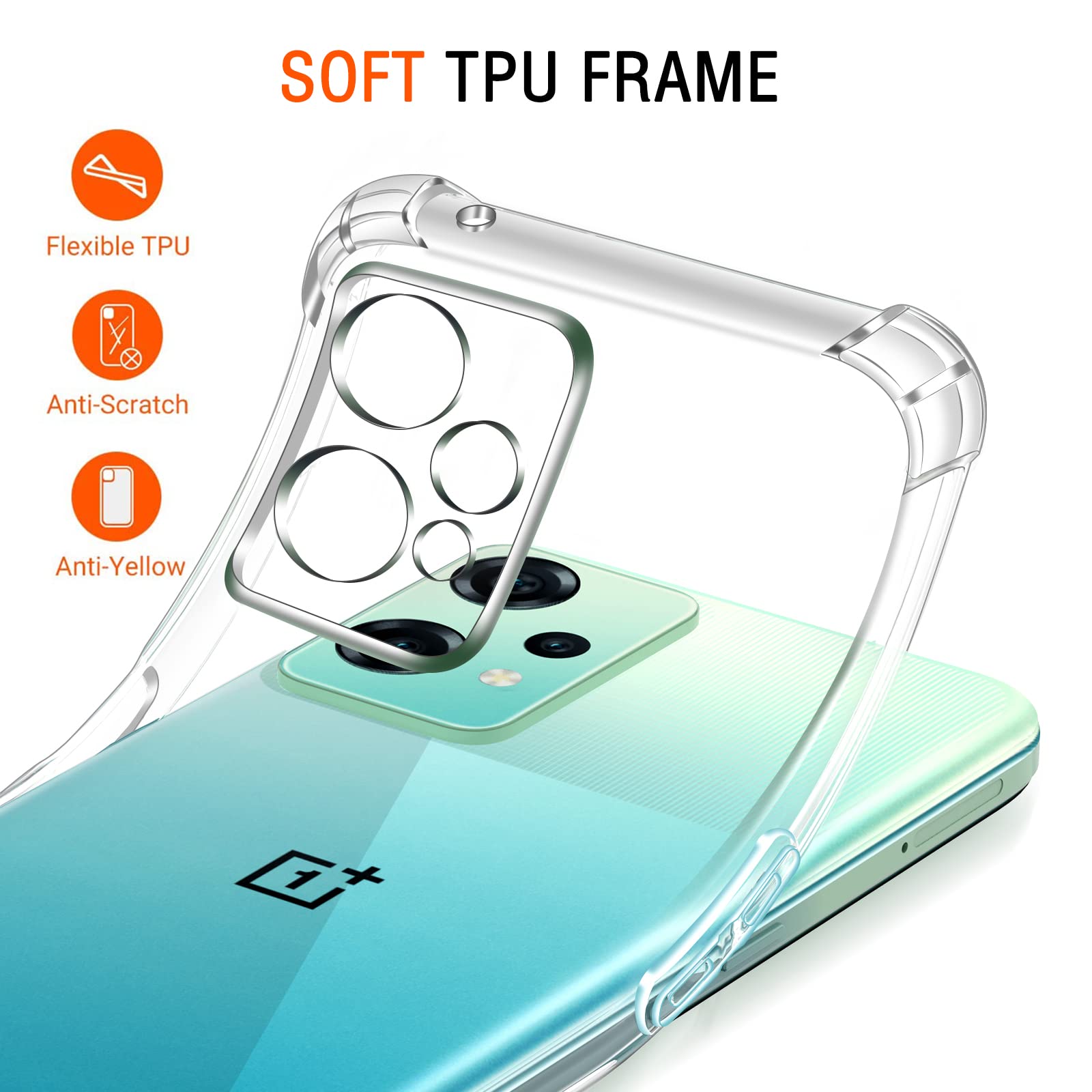 Per ONEPLUS NORD N10 COVER CUSTODIA IN SILICONE + PELLICOLA VETRO - Foto 13