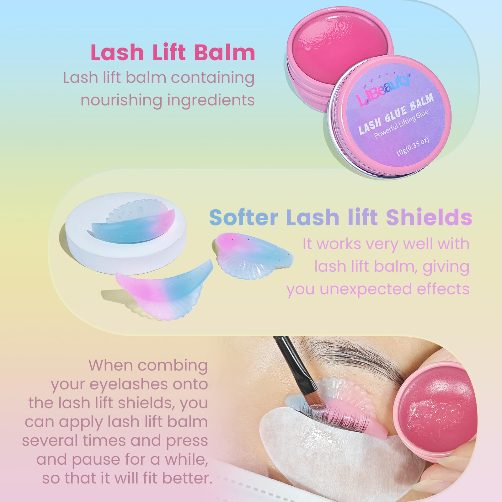 Libeauty Lash Lift Kit, Eyelash Lift Kit with Lash Lift Balm, Eyelash Perming Kit, Brow Lamination Kit, Tubular Design - Image 2