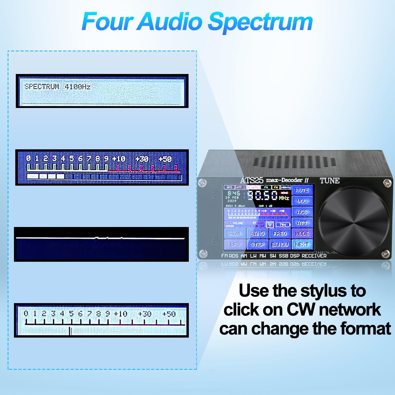 ATS25 Max-Decoder ii Si4732 Full Band Radio Receiver with