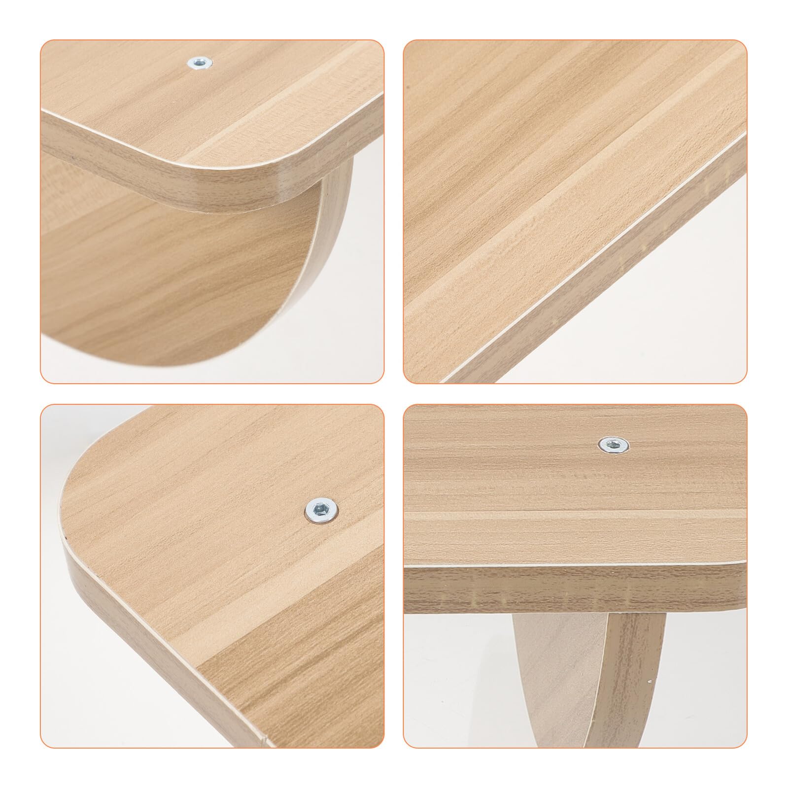 Alipis Fußstützenhocker aus Holz für Schreibtisch Stabiler Fußhocker für Büro und Arbeitsplatz Komfortable Fußstütze Zufällige Farbe