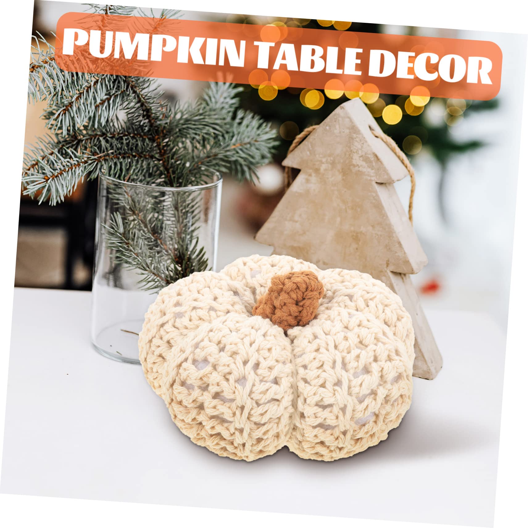 ABOOFAN 5stücke Woven Pumpkin Decoration Für Tischdeko Künstliche Kürbis-deko Für Herbstfestlichkeiten Und Kinderzimmer Stilvolle Und Praktische Herbstdeko Realistisch Und Vielseitig