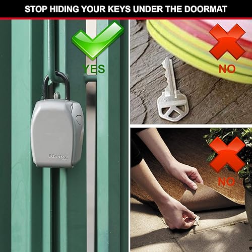 Miniatura 2 de Master Lock Caja de bloqueo de llave resistente, caja de bloqueo para llaves de casa, caja de seguridad para llaves con cerradura de combinación,