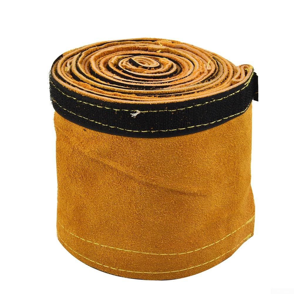 TIG Cache-câble de torche de soudage en cuir ignifuge de 3,5 m, adapté pour appareils de protection d'équipement de soudage, 10 m