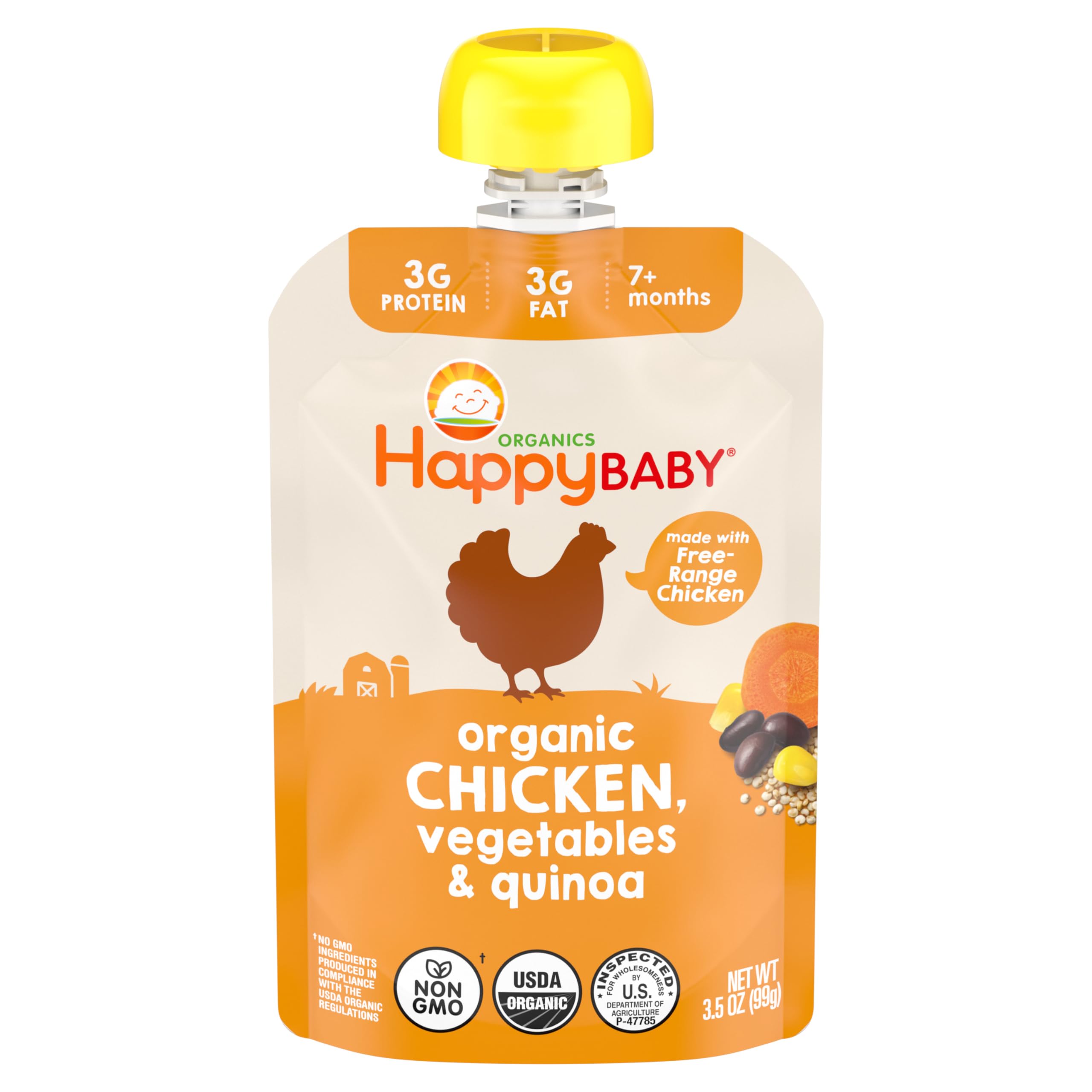 Amazon.com : Happy Baby Organics Savory Blends Stage 3 Baby Food