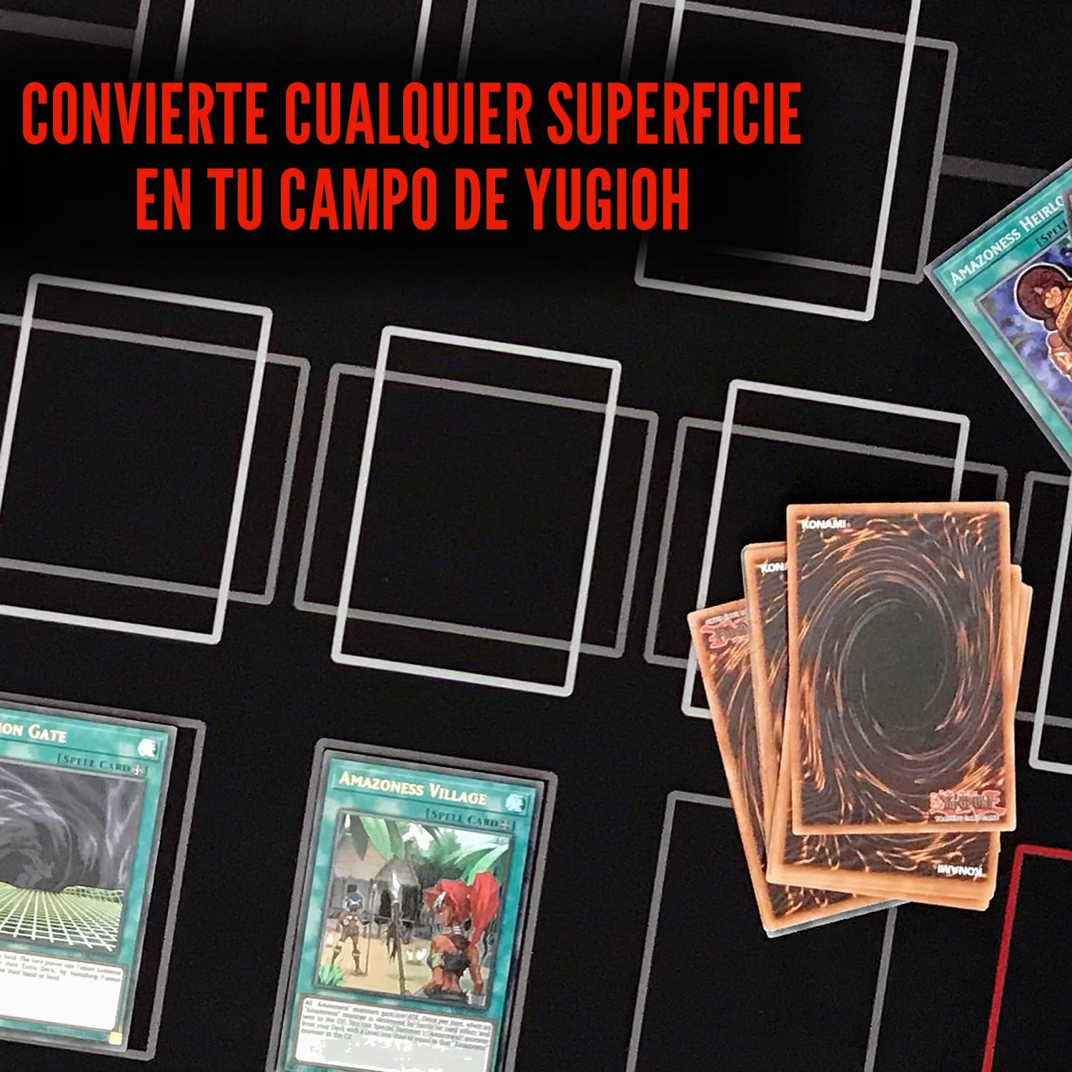 The Gaming Mat Company Tapete Compatible Yu-Gi-Oh! Master 2 Jugadores para Cartas – 59,7 x 66,3 x 0,2 cm Tapete TCG Grande Alfombrilla Mesa Juego Cartas Playmat Yu-Gi-Oh!