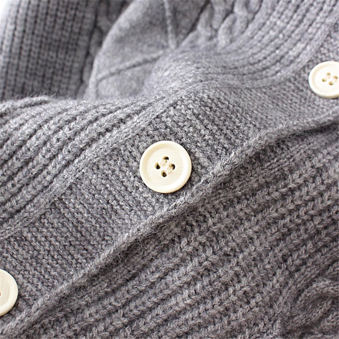 Jersey Sin Mangas para Mujer, Talla Grande, Chaleco De Punto Trenzado, Cárdigan con Bolsillo Y Cuello En V