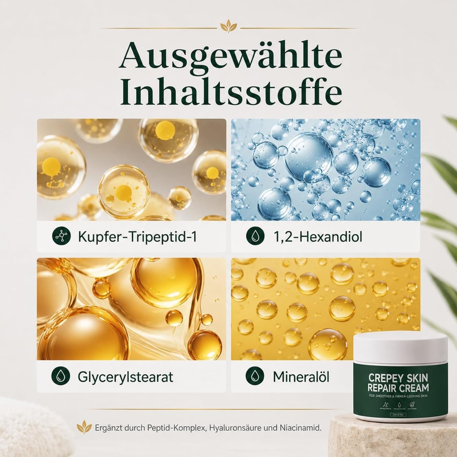Creepy Skin Repair Cream Original für Empfindliche Haut | Hautbarriere Stärkung,Beruhigende Tages und Nachtcreme
