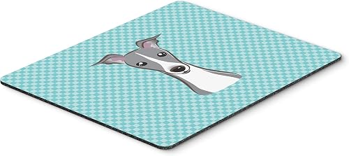 Caroline 's Treasures Schachbrett blau Italienisches Windspiel Maus Pad/Hot Pad/