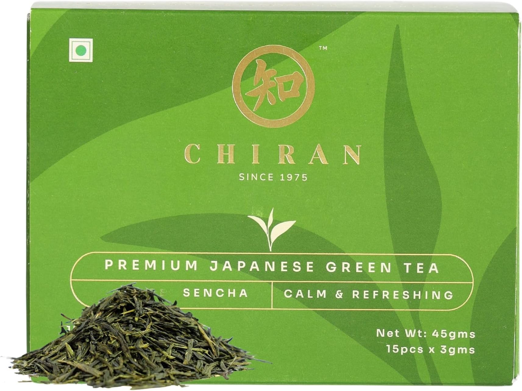 Original Japanese Sencha Green Tea Bags Award-Winning Premium Japanese Green Tea | Sourced From Kagoshima Japan | 15 Pyramid Tea Bags, 0.1 Kg