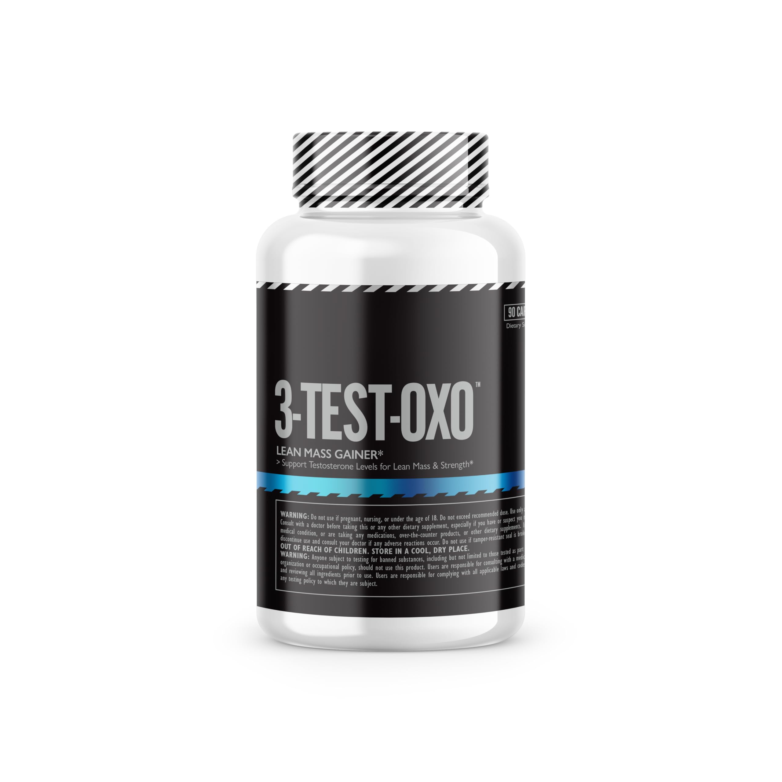 Complete Nutrition Suplemento masculino com tribulus terrestris, fórmula 3Test, 90 cápsulas