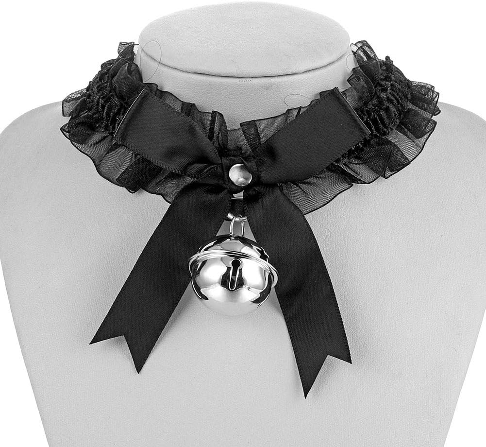 Halawly Black Choker Necklace for Women Goth Lace Choker Set Punk Pendant Necklace