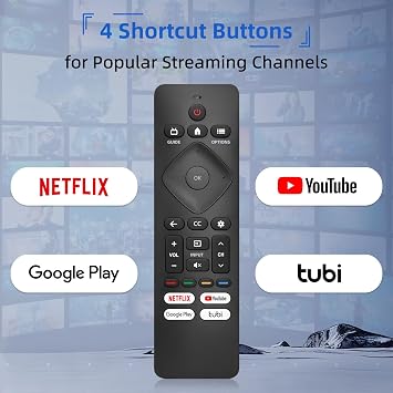 NEW Universal Replacement for Philips-Smart-TV-Remote-Control