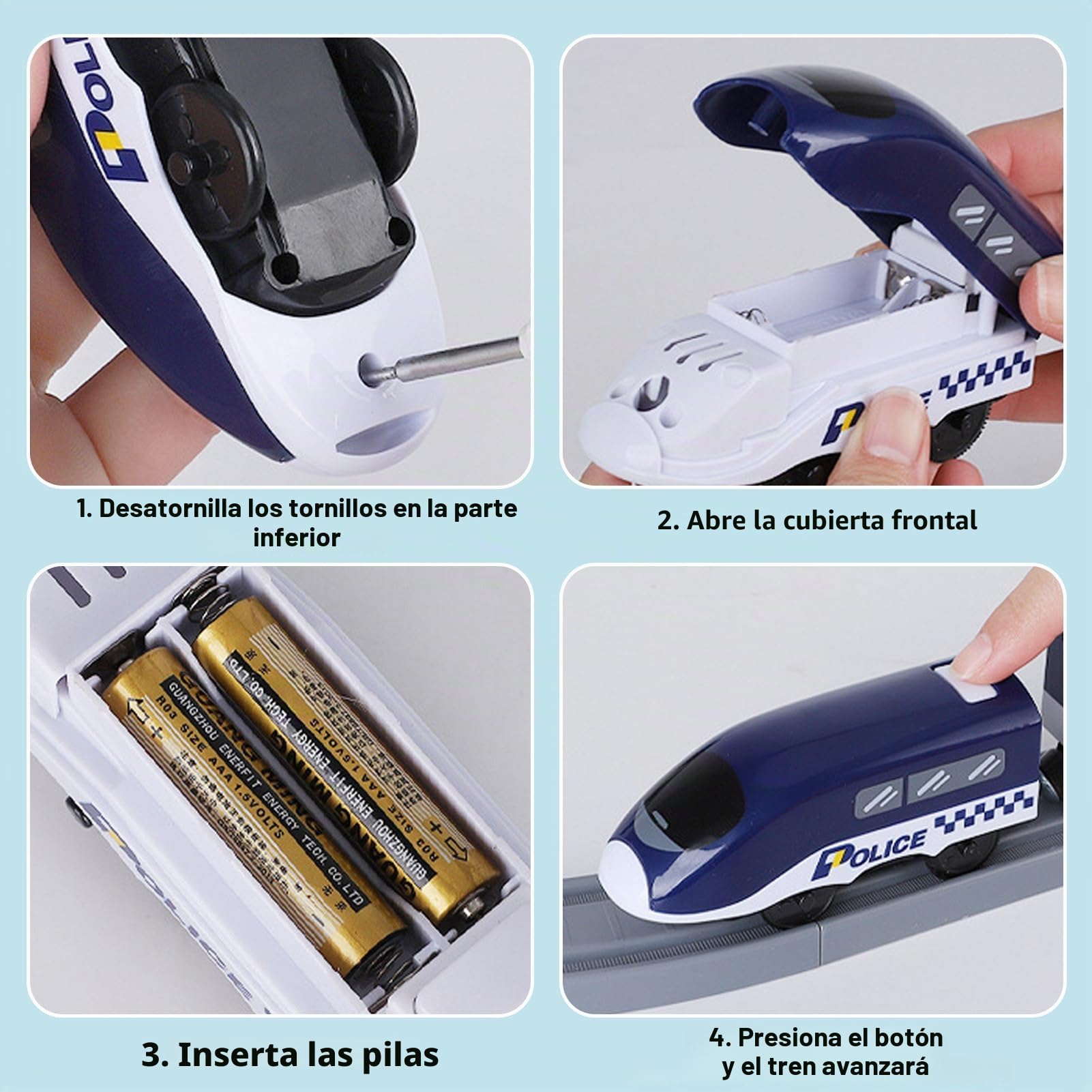 Wdmiya Tren Eléctrico para Niños, Tren Juguete con 92 Piezas, Vehículos de Construcción y Juego de Pistas Flexible, Regalo Niño para Navidad o Año Nuevo, Niños de 3 4 5 6 7 Años