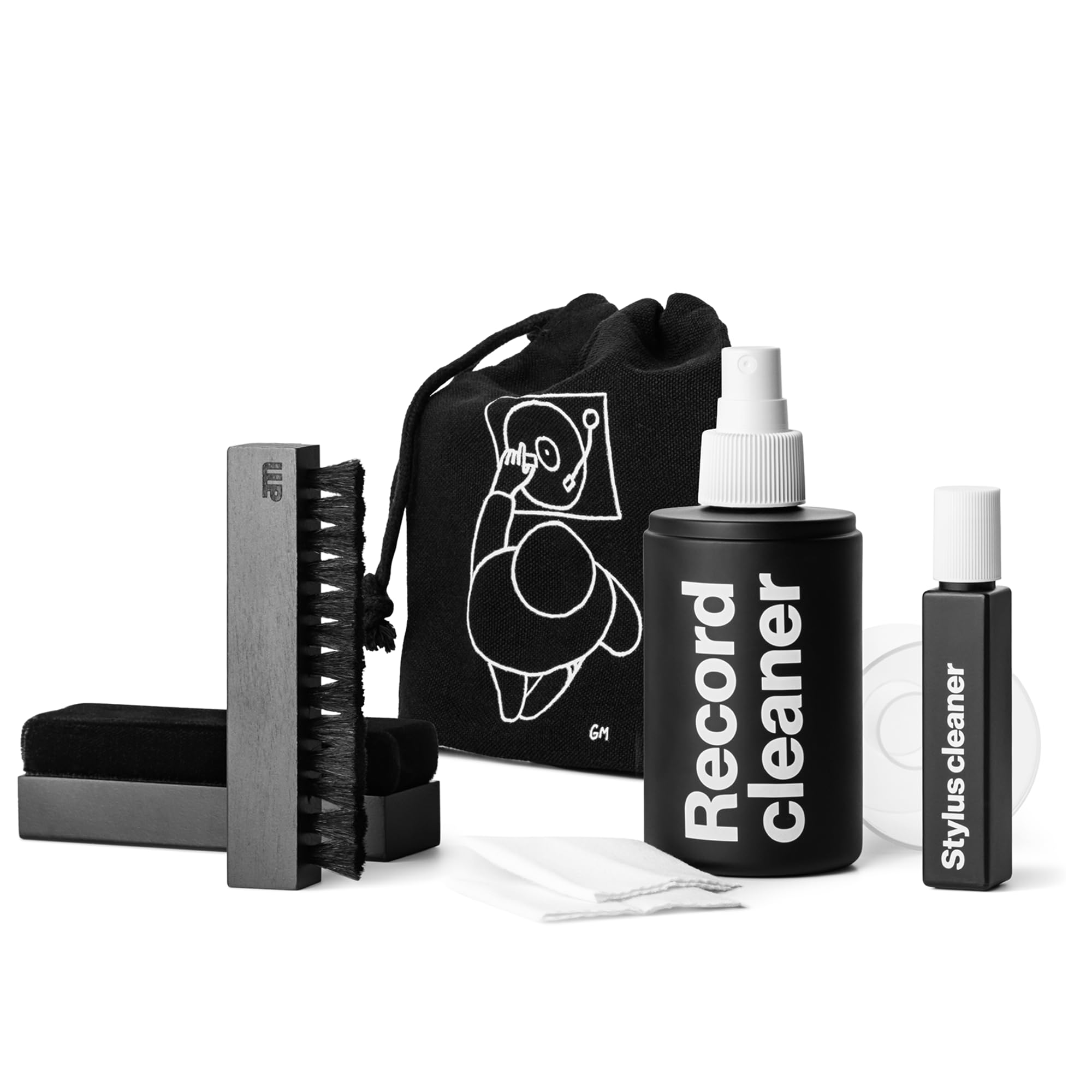 Am Kit Premium de Limpieza para Vinilos 4 en 1 – Limpiador de Discos, Limpiador de Aguja y Cepillos para el Cuidado de Vinilos y Tocadiscos