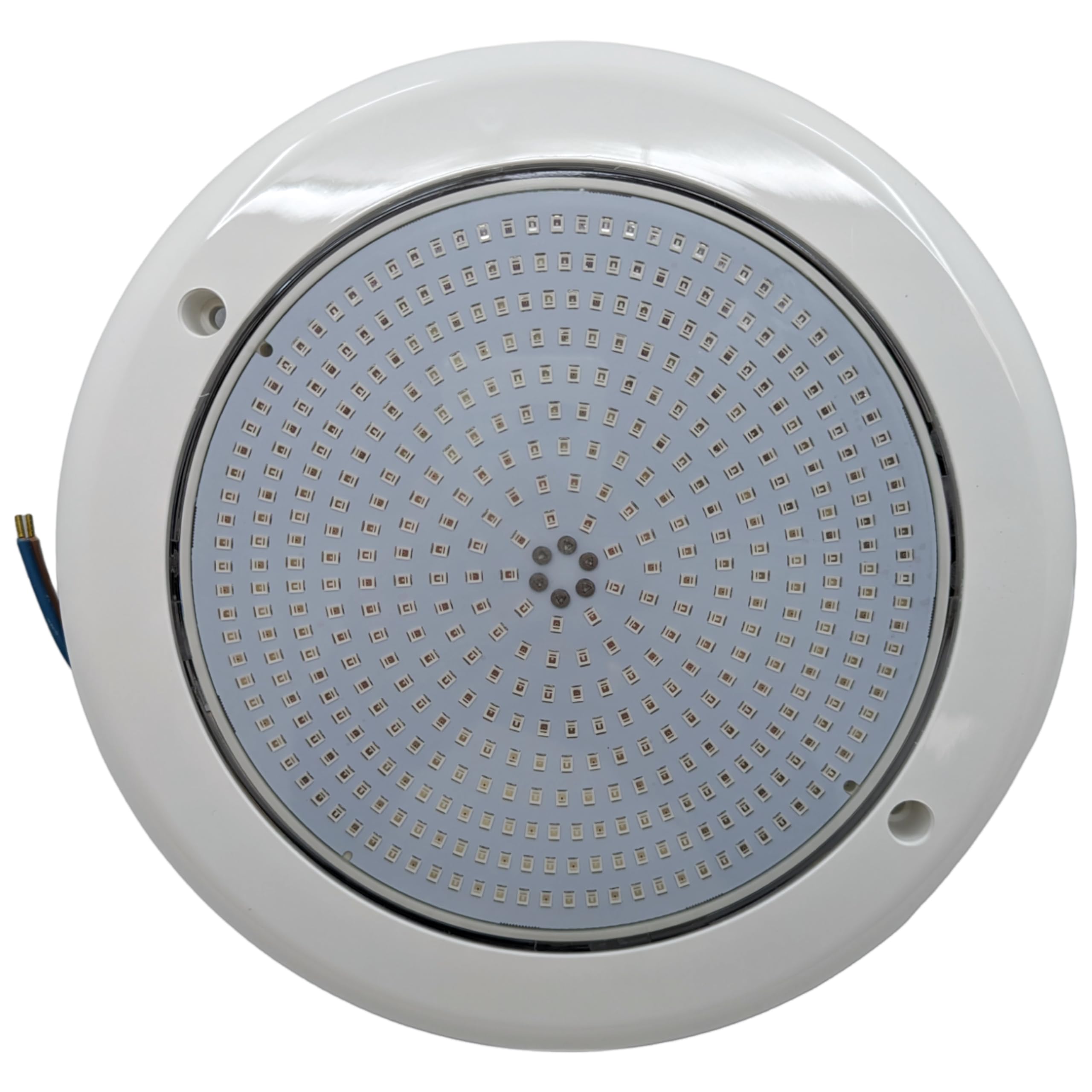 Spot LED pour piscine en fibre 30 W extra plat AC/DC, lumière submersible, RGB (2 ou 4 fils) ou blanc, garnissage en résine sans air (RGB ON/OFF (2 fils)