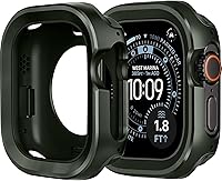 Vista 1 de Miimall Funda de metal para Apple Watch Ultra 3/2/1, resistente, duradera, ligera, de aleación de aluminio y titanio + TPU a prueba de golpes