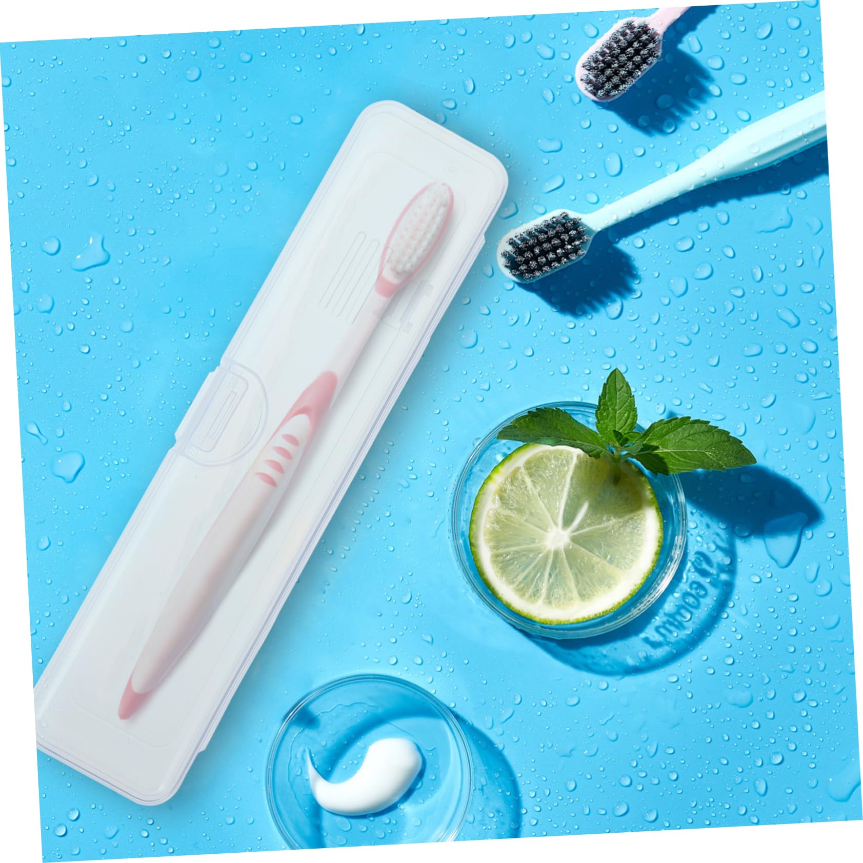 Alipis 2 Set Custodia Per Spazzolino Portatile Tazza Di Dentifricio Custodia Da Viaggio Portatile Porta Dentifricio Da Viaggio Custodia Per Spazzolino Da Denti Pp 3 Pezzi * 2