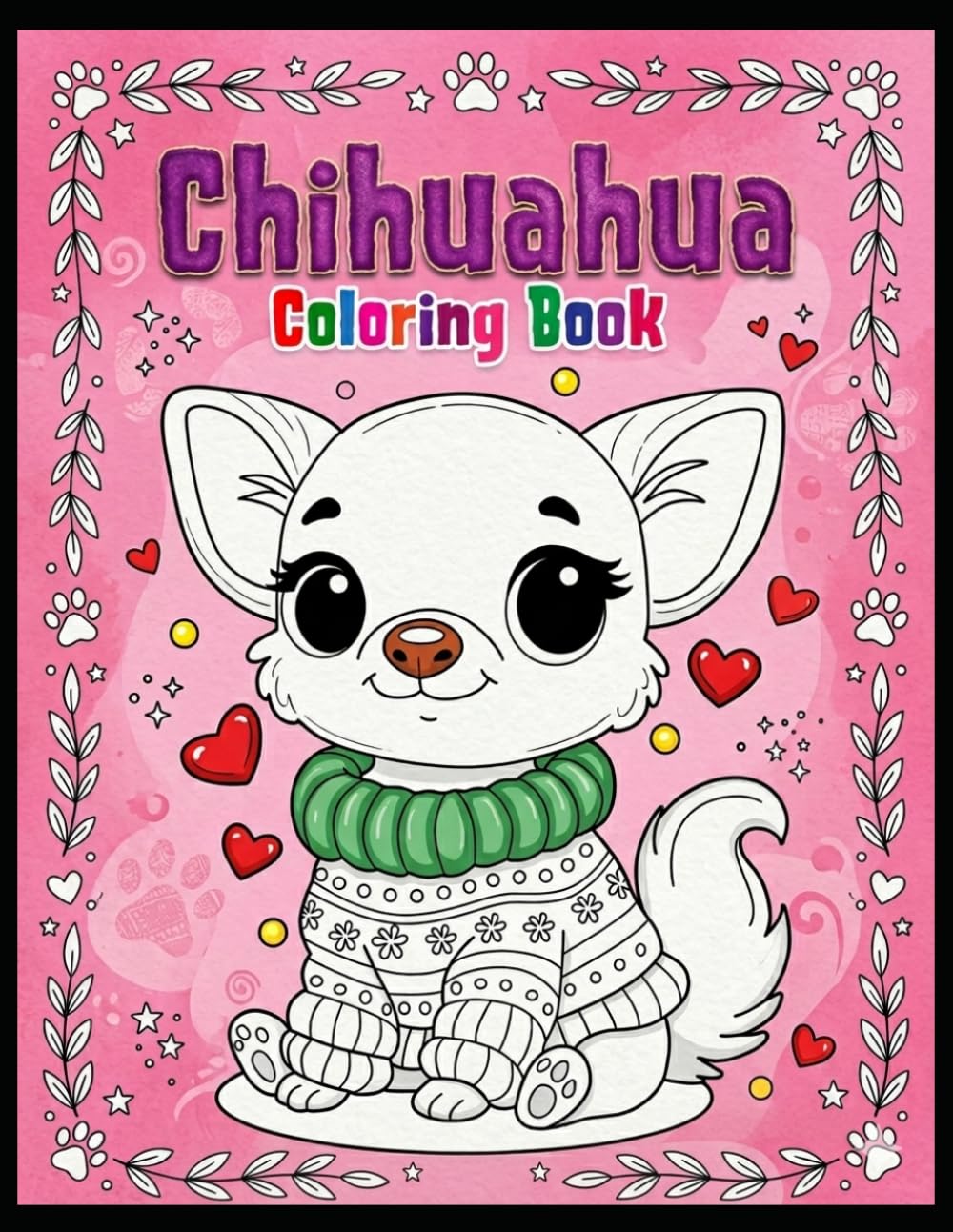 Chihuahua Coloring Book: Adorable Chihuahua Dogs to Color | Fun, Cute, and Relaxing Coloring Pages for Kids, Teens, and Dog Lovers