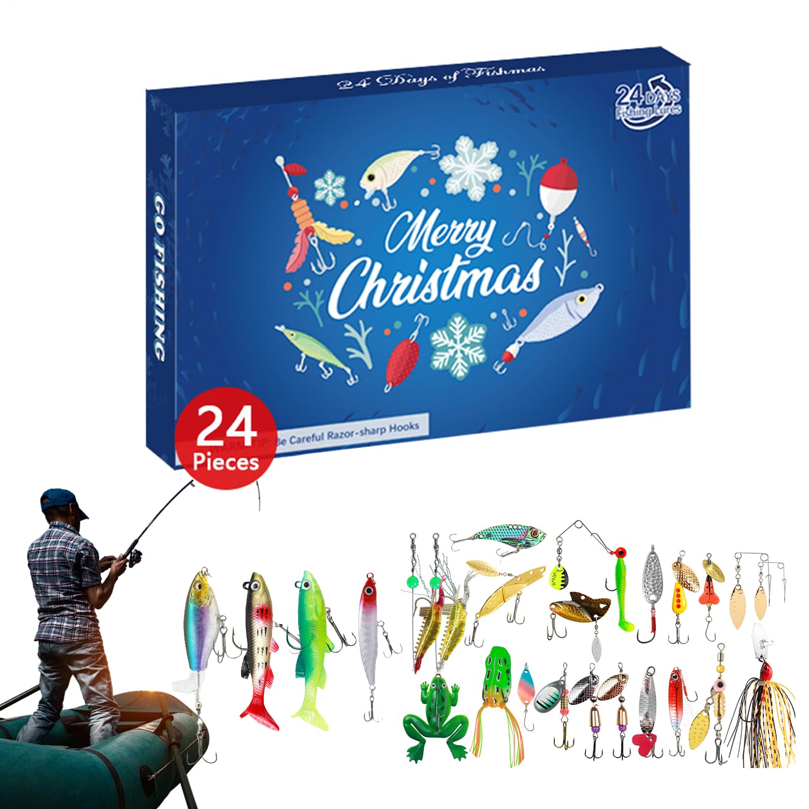Calendario de Adviento para pescadores Calendario de Adviento de Navidad